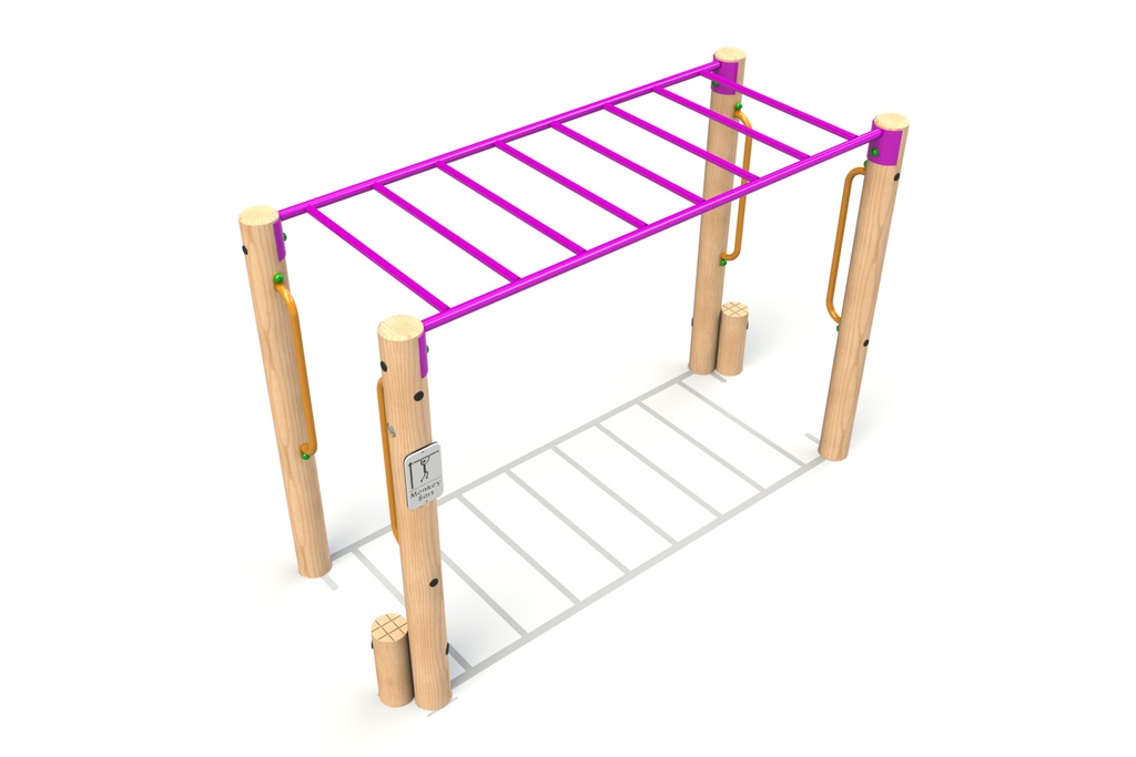 Timber Monkey Bars | Trim Trail
